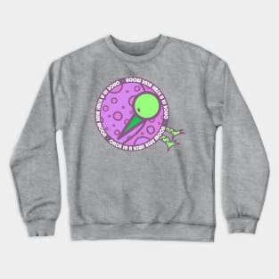 Once in a Kiwi Blue Moon (Pink) Crewneck Sweatshirt